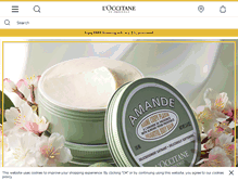 Tablet Screenshot of ca.loccitane.com